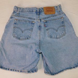 Levi's 551 Vintage High Rise Denim Shorts Size 6